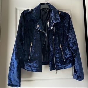 New Look Velvet Moto Jacket